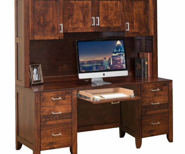 Computer Desk with Hutch