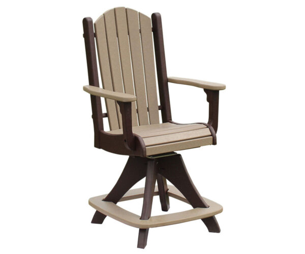 Fanback Swivel Cafe Chair