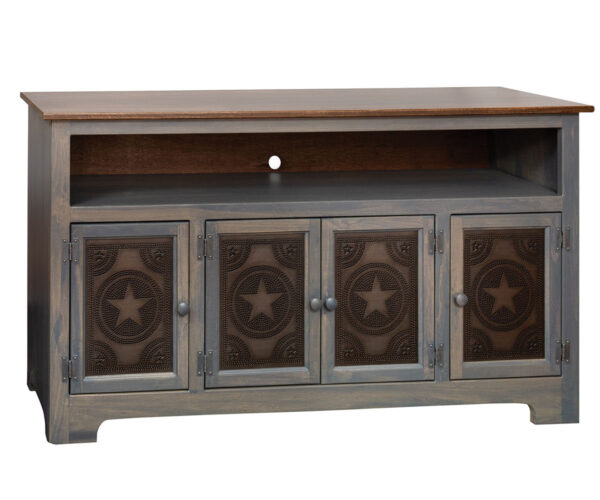 TV Cabinet With Tin Doors - 60"W