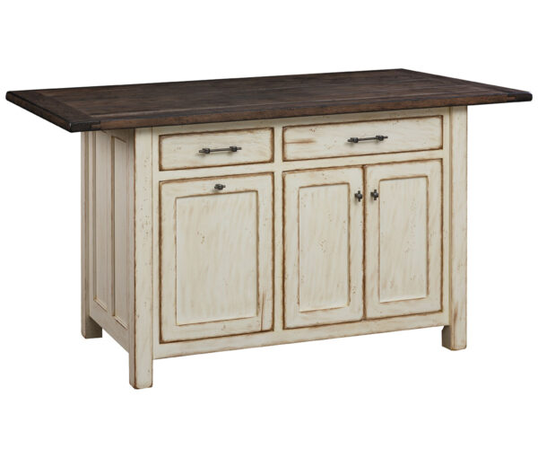 Ancient Mission Island With Rough Sawn Top