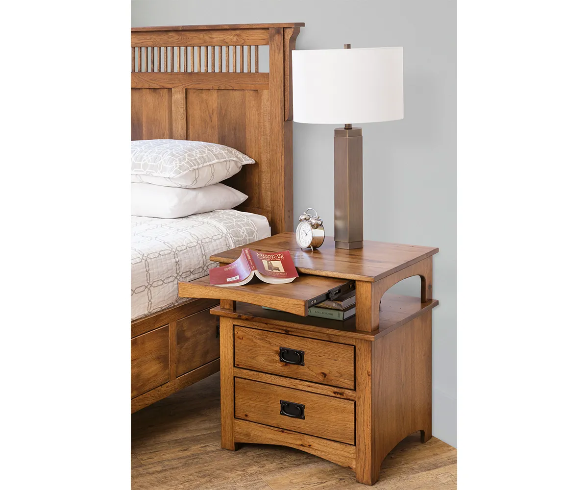 Deluxe Mission 6-Drawer Platform Bed - Image 5